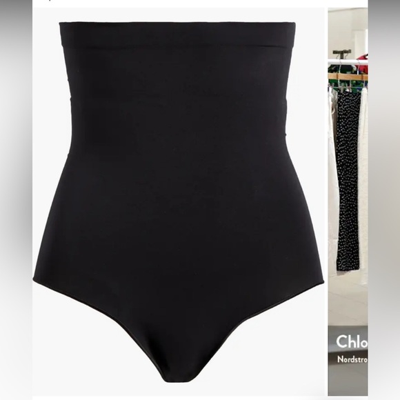 Skims Black Seamless Sculpt High Waist Briefs Size xxs/xs - Picture 2 of 6